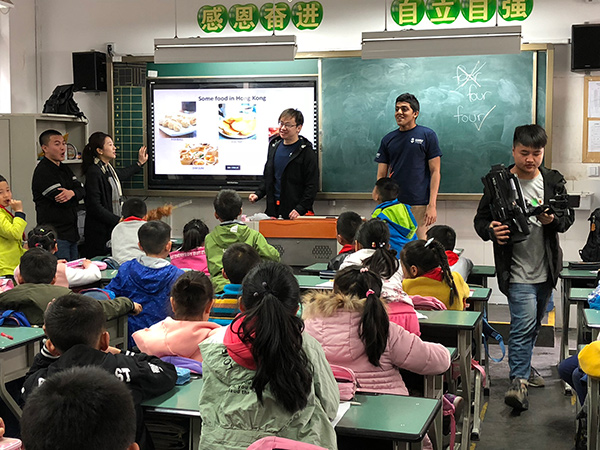 University of Sunderland visiting primary schools in China