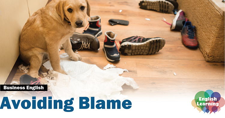 Learn how to avoid blame by using skilled business English