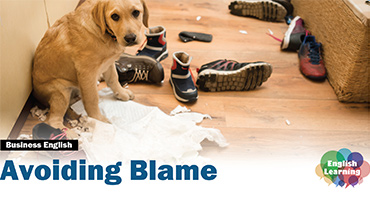 Learn how to avoid blame by using skilled business English