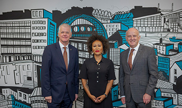 University of Sunderland's chancellor Emeli Sande visiting the campus