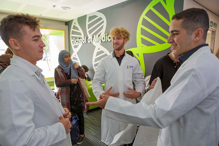 University of Sunderland's medical school students