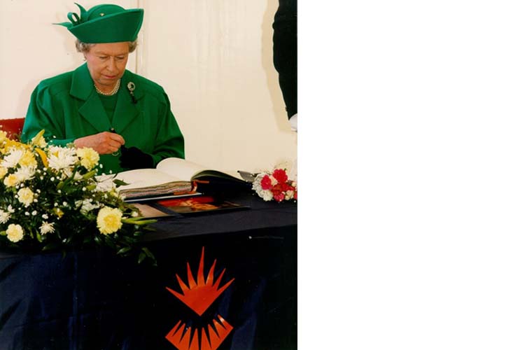 Her Majesty The Queen at the University of Sunderland in 1993