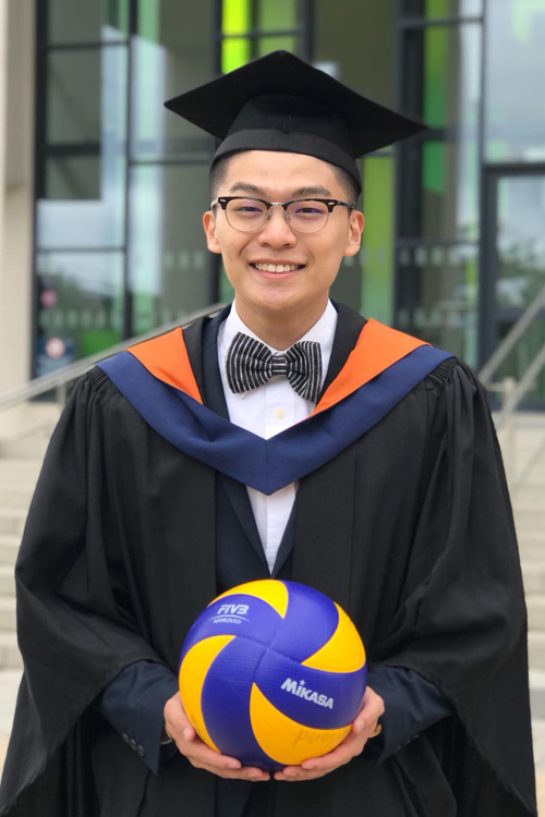 Graduation photo of Ryan Luk, BA (Hons) Business and Human Resources Management, University of Sunderland in Hong Kong