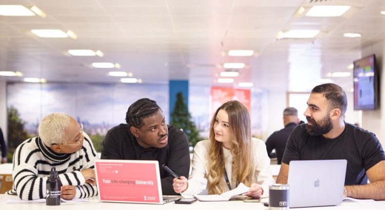 A group of students from the University of Sunderland.
