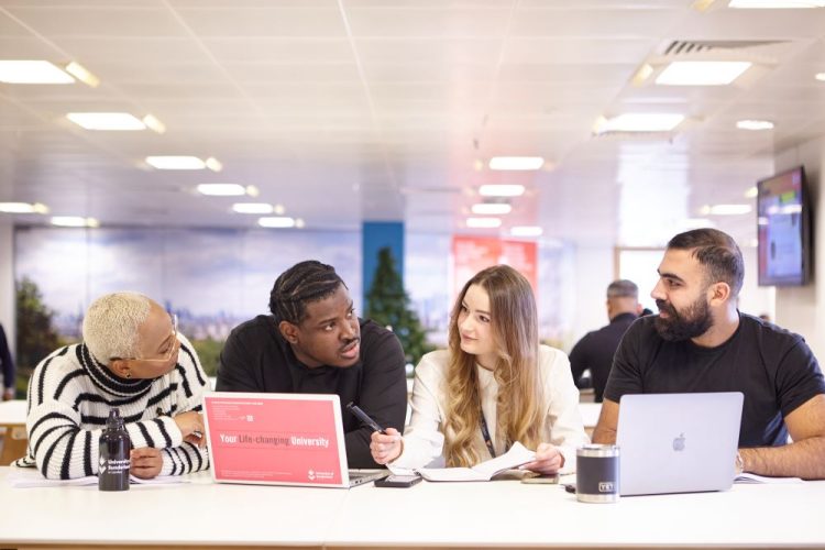 A group of students from the University of Sunderland.